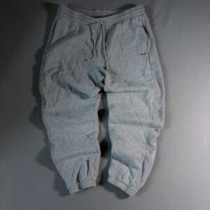 TNA Aritzia Cozy Fleece Boyfriend Fit Sweatpants Grey Joggers Mens Large